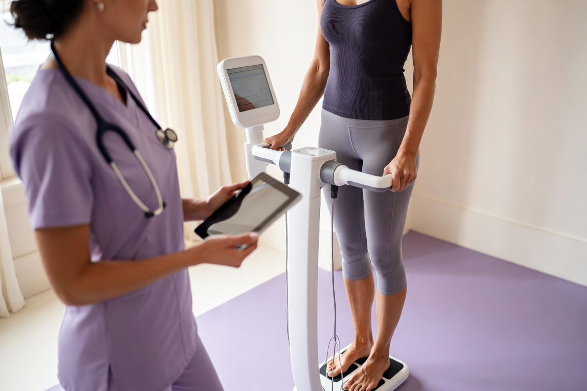 InBody 570 body composition scan used to track Emsculpt NEO results in Lincoln, NE